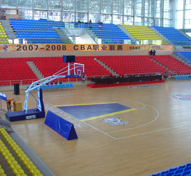 木地板篮球场施工建设